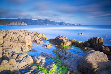 Capo Pecora at sunset