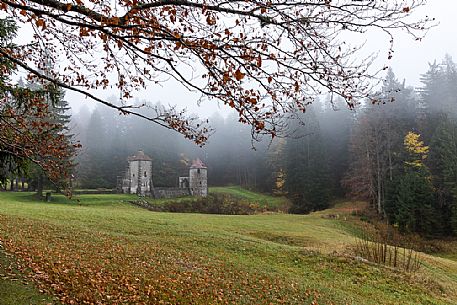 Remains of small castle on Masun, Ilirska Bistrica, Knežak, Slovenia