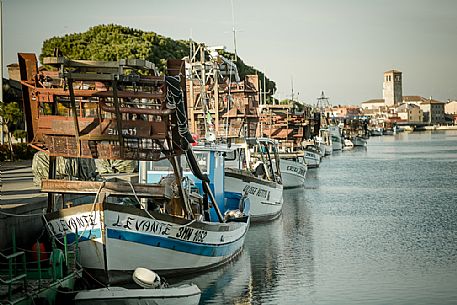 Harbour of Marano Lagunare, Friuli Venezia Giulia, Italy
