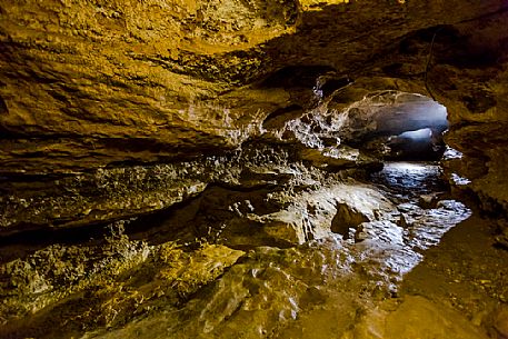 Inside view of the Green Caves of Pradis, Clauzetto, Friuli Venezia Giulia, Italy.
