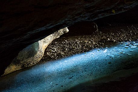 Inside view of the Green Caves of Pradis, Clauzetto, Friuli Venezia Giulia, Italy.