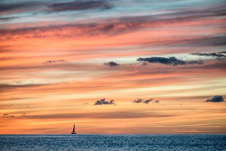 Sunrise by Playa Matagorda, Puerto del Carmen, Lanzarote, Canary islands, Spain, Europe