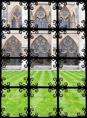 Garden in the Westminster abbey, London, England, United Kingdom, Europe