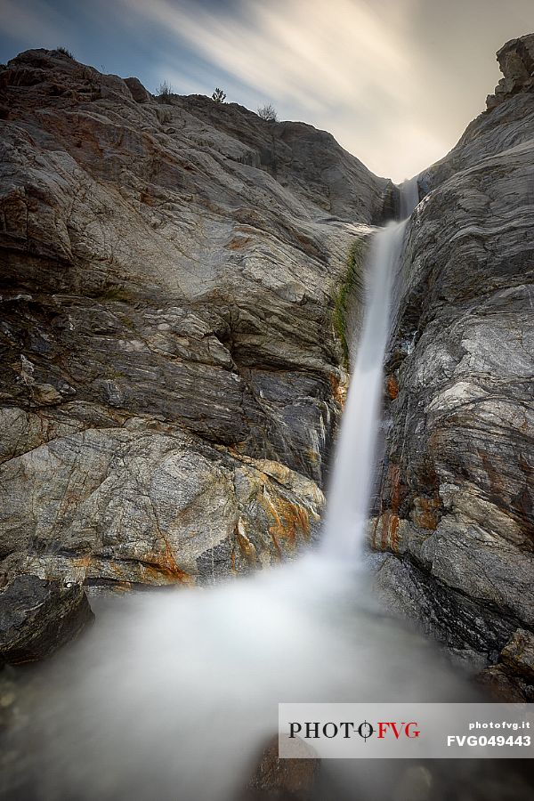 Long exposure at the Colella waterfall, Aspromonte national park, Calabria, Italy, Europe