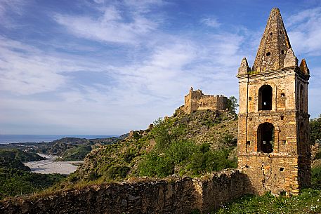 The Castel Ruffo castle of Amendolea, Aspromonte, Calabria, Italy