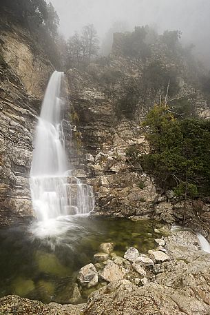 Forgiarelle or Ferraina waterfalls, Aspromonte national park, Italy