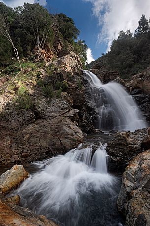 Long exposure at the Galasia waterfall, Aspromonte national park, Calabria, Italy, Europe