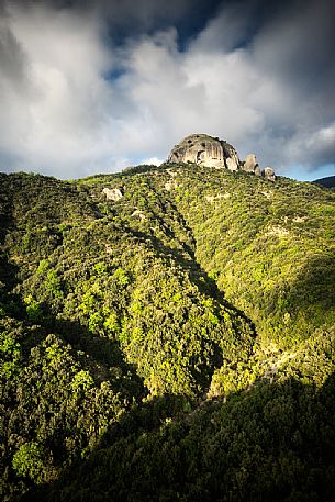 Pietra Cappa, the largest monolith in Europe, megalith near Natile Vecchio, Aspromonte national park, Calabria, Italy, Europe