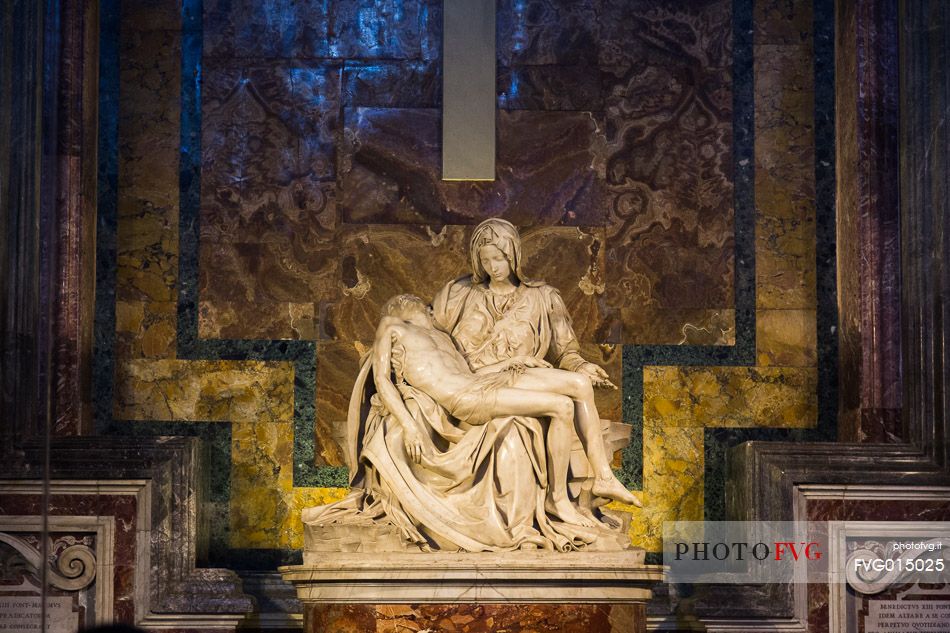 The Vatican Pieta, Michelangelo Buonarroti, Basilica of St. Peter