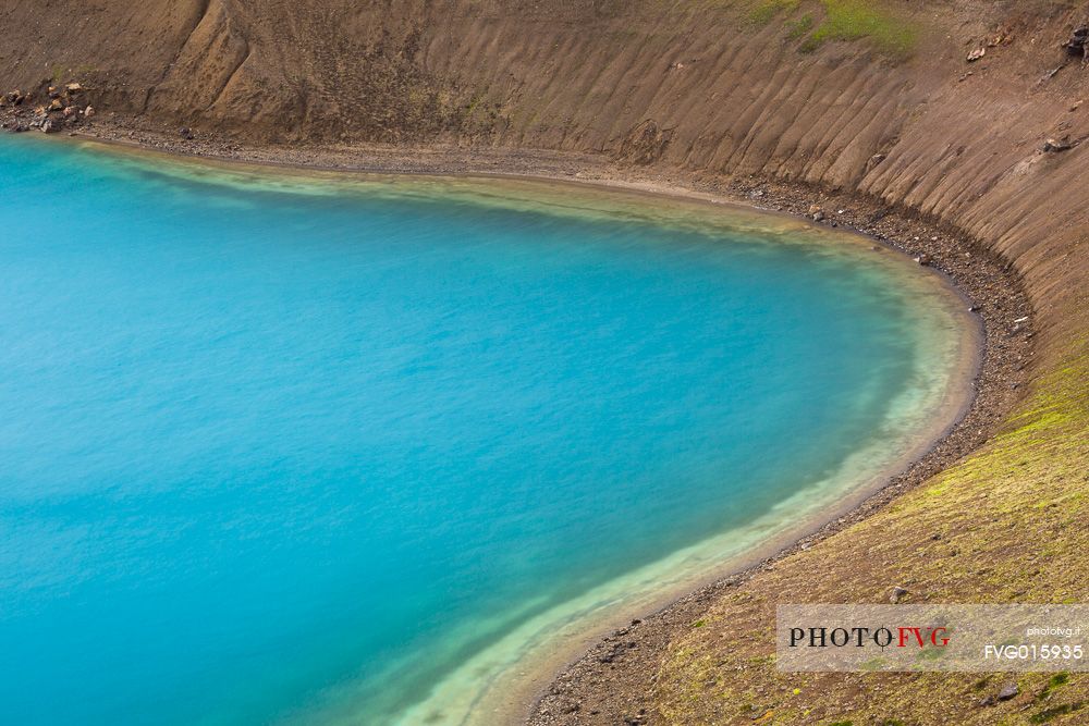 Crater of Viti and the lake inside