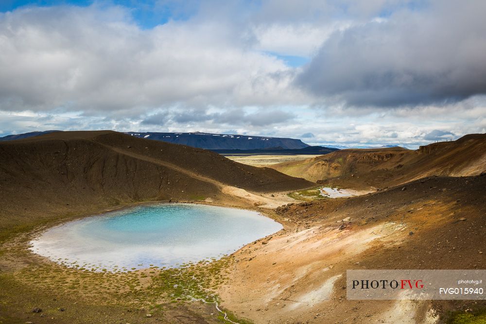 Crater of Viti and the lake inside