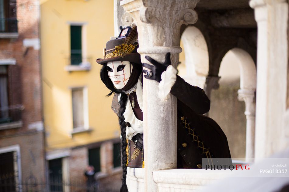 Venetian masks at the  Bovolo Palace