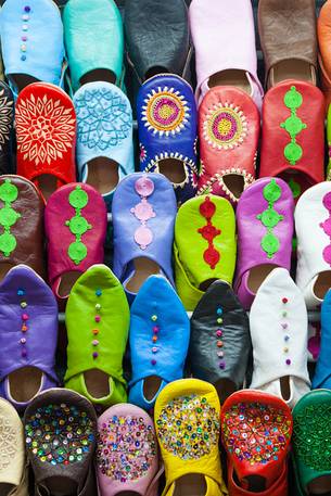 Typical Moroccan footwear
