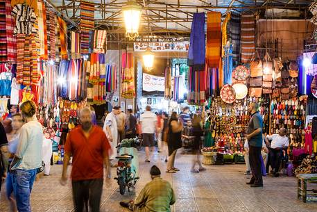 Frenzy and colors of the souks