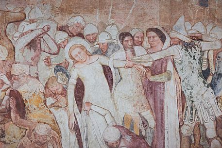 Frescoes in the Church of St. Catherine - Martyrdom of Orsola
