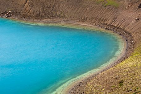 Crater of Viti and the lake inside