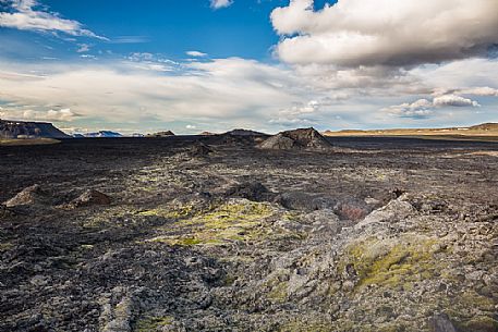 Leirhnjukul lava fields in Krafla Caldera