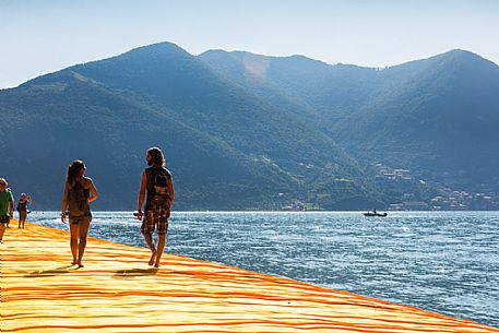 The Floating Piers, by Christo and Jeanne-Claude. Lake Iseo 2016.