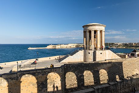 Siege Bell War Memorial, designed by Michael Sandle, La Valletta, Malta
