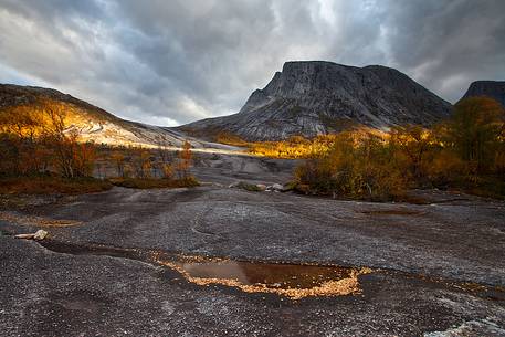 Rocky mountains and autumn colors in Nordland region, northern Norway. Rocky mountains and autumn colors in Nordland region, northern Norway.