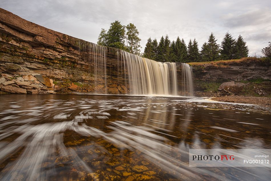 Jgala Falls is the highest natural waterfall in Estonia