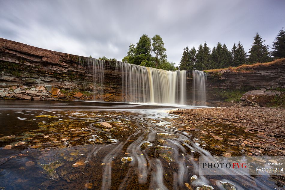 Jgala Falls is the highest natural waterfall in Estonia