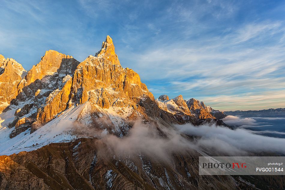 Cimon della Pala sunset