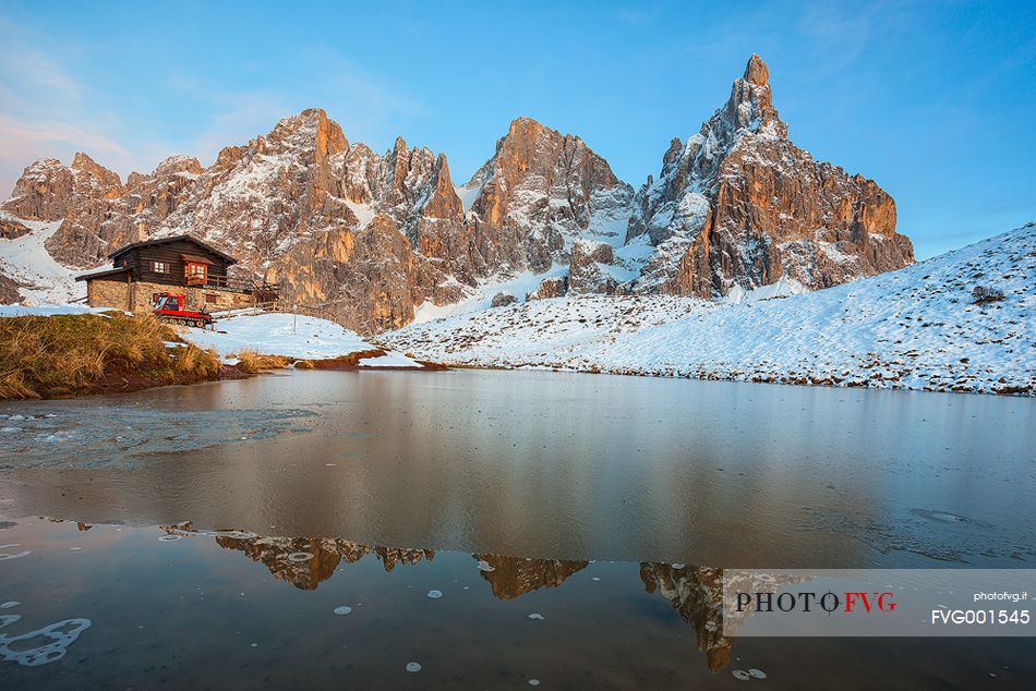 Cimon della Pala sunset