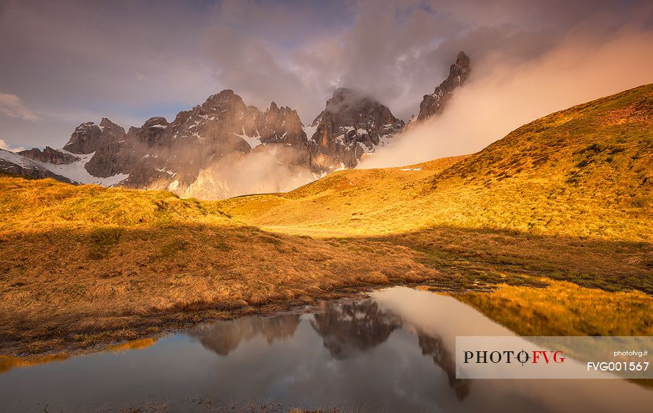 Cimon della Pala sunset