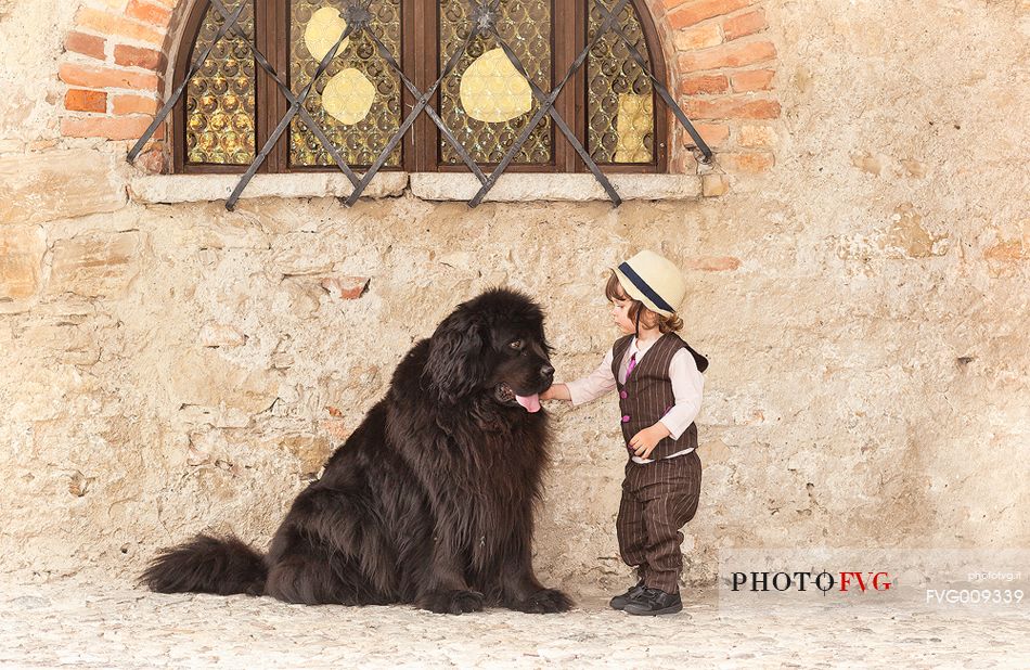 The boy and the dog