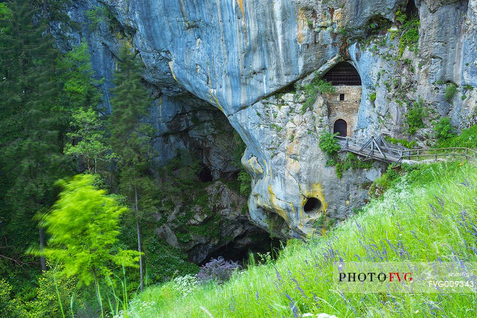 Lower entrance to the Predjama Castle