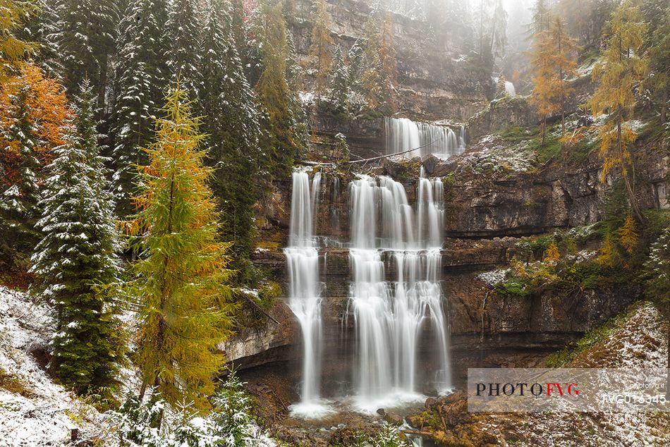 Dolomiti of Brenta,Natural Park of Adamello-Brenta, Vallesinella waterfalls
