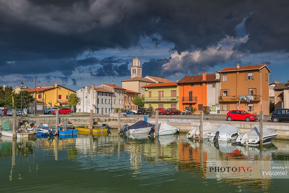 Marano Lagunare village and the harbor, Friuli Venezia Giulia, Italy