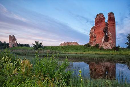 Laiuse castle on sunrise