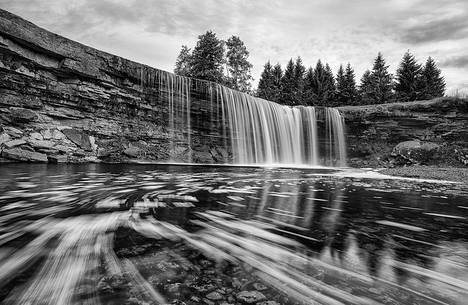 Jgala Falls is the highest natural waterfall in Estonia