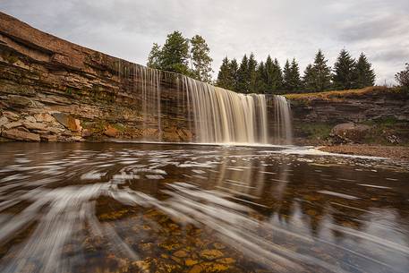 Jgala Falls is the highest natural waterfall in Estonia