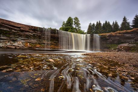 Jgala Falls is the highest natural waterfall in Estonia