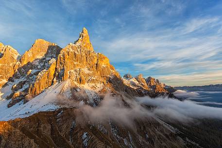 Cimon della Pala sunset