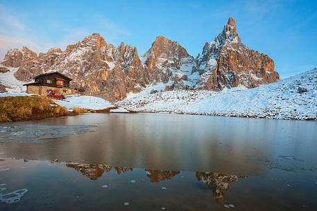 Cimon della Pala sunset