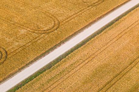Estonian summer fields, aerial photography