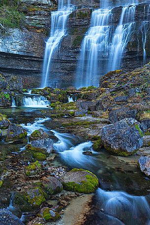 Dolomiti of Brenta,Natural Park of Adamello-Brenta,  Vallesinella waterfalls