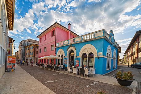 Downtown of Marano Lagunare village, Friuli Venezia Giulia, Italy
