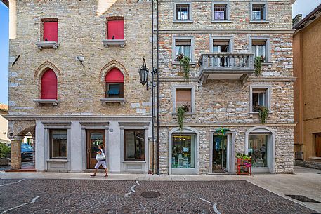 Downtown of Marano Lagunare village, Friuli Venezia Giulia, Italy