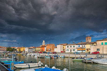 Marano Lagunare village and the harbor, Friuli Venezia Giulia, Italy