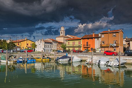 Marano Lagunare village and the harbor, Friuli Venezia Giulia, Italy