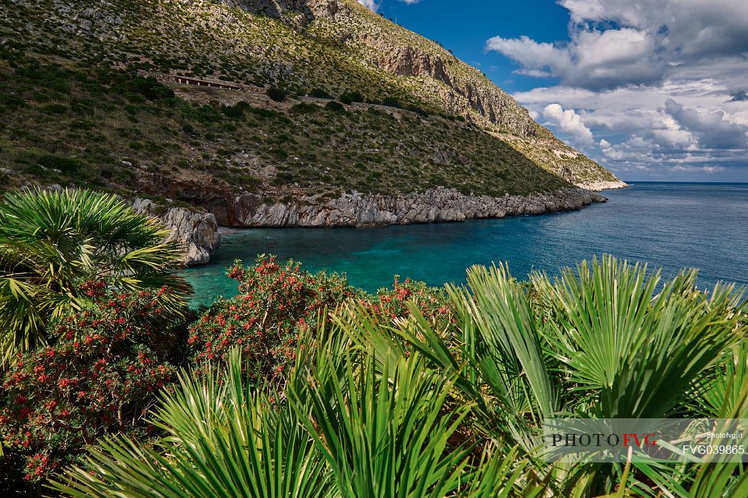 Cala Tonnarella dell'Uzzo bay in the Zingaro nature reserve, Sicily, Italy