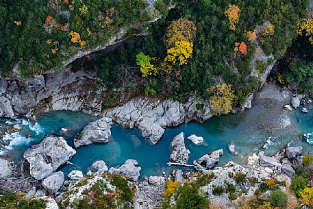Overhead viewo of the Gorges du Verdon, Provence, France, Europe