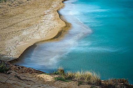 Long exposure to enhance the shapes of the Vendicari beach, Sicily