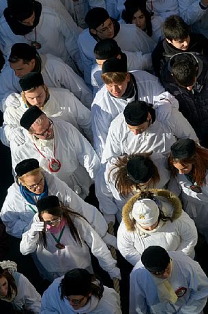 Feast of Sant'Agata, typical sicilian parade, Catania, Sicily, Italy, Europe