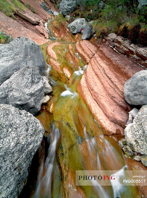 The Colvera torrent among the rocks